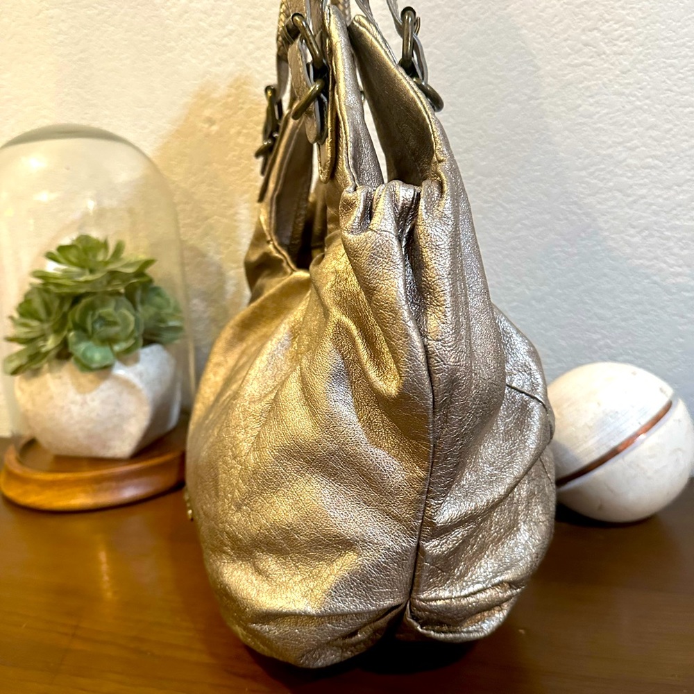 Elliott Lucca XL Metallic Leather Hobo Bag/Shoulder Bag - Picture 6 of 14
